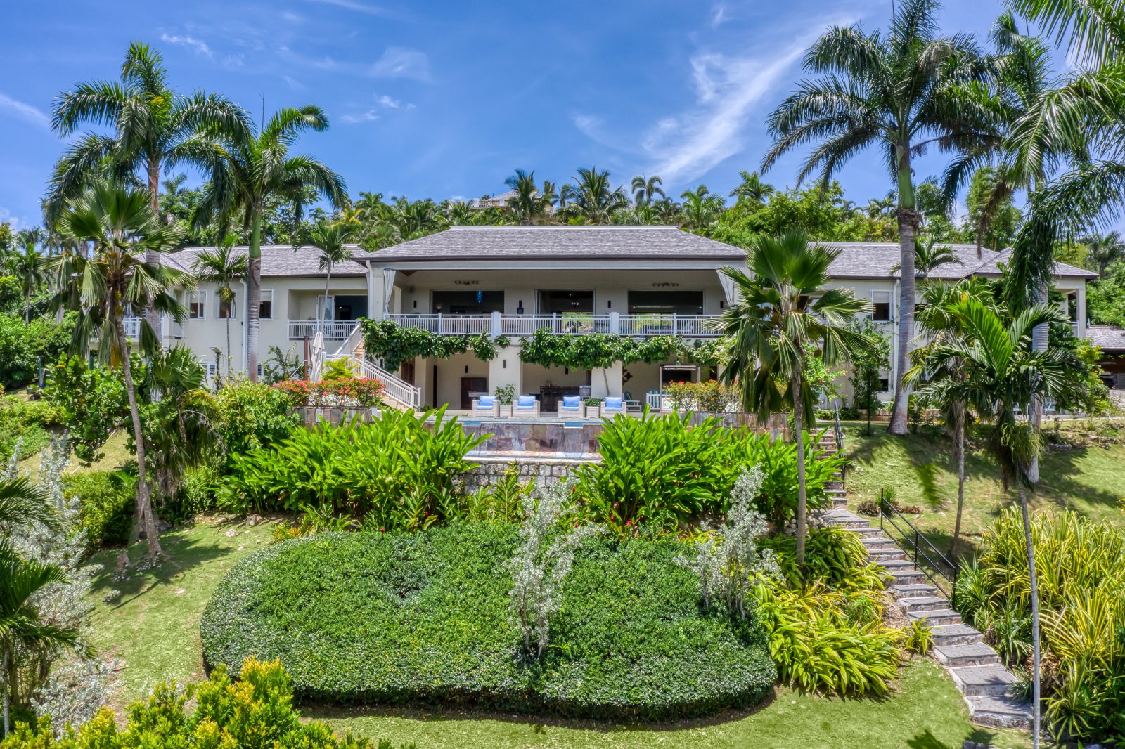 The villa and gardens