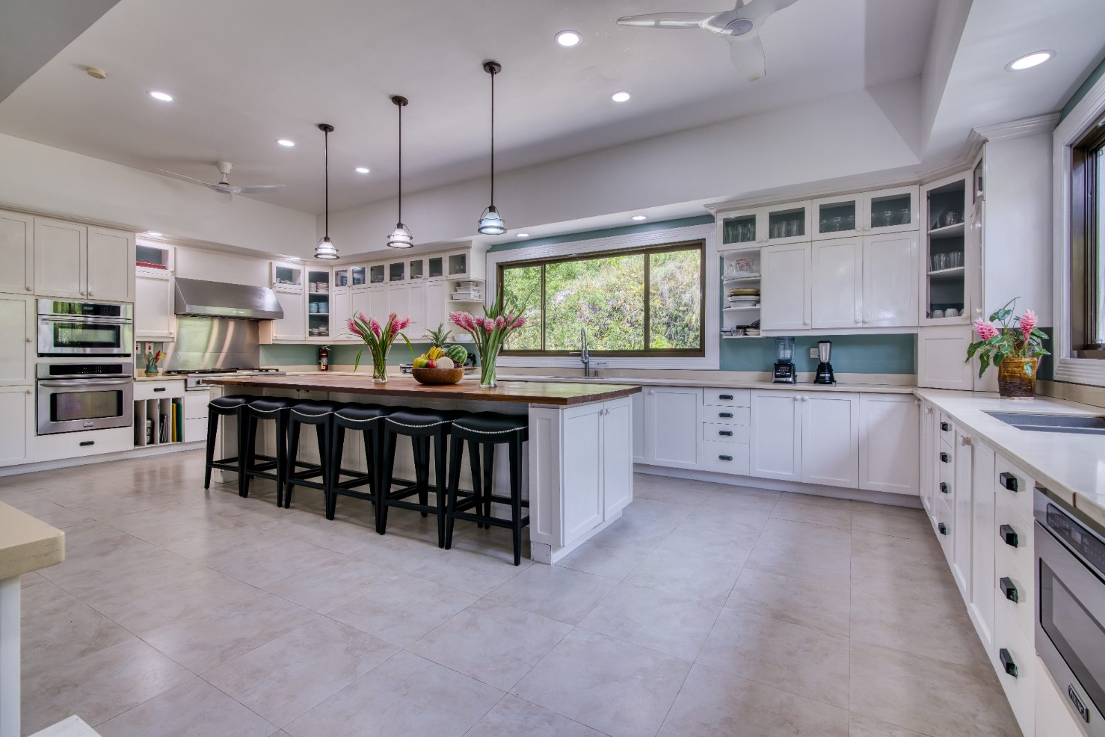 The chef's kitchen
